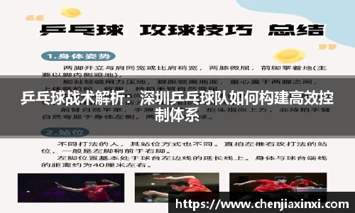 乒乓球战术解析：深圳乒乓球队如何构建高效控制体系