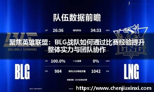 聚焦英雄联盟：BLG战队如何通过比赛经验提升整体实力与团队协作